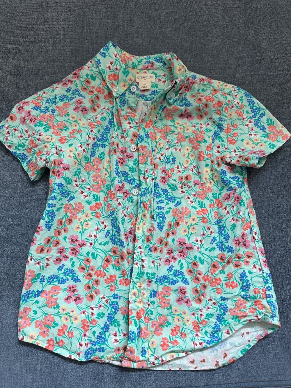 CrewCuts Floral Button Down